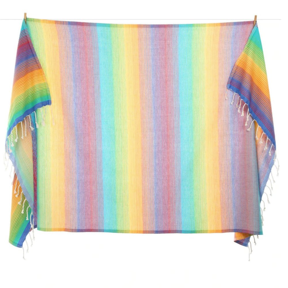 Sand Free Rainbow Towels - 100% Turkish Cotton Beach Bath Towel - Citizens - Picture 4 of 6